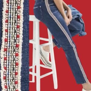 🔥 ANTHROPOLOGIE! PILCRO! SLIM BOYFRIEND CROP! AWESOME SIDE STITCHING!🔥